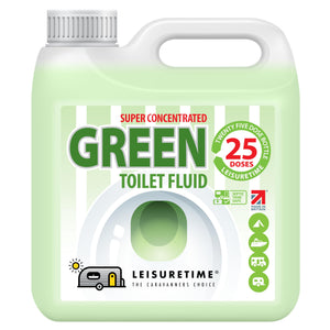 Leisure Time Eco Green 2in1 Waste & Rinse Liquid Motorhome & Caravan Toilet Chemicals