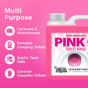 LeisureTime Concentrated Pink Toilet Rinse