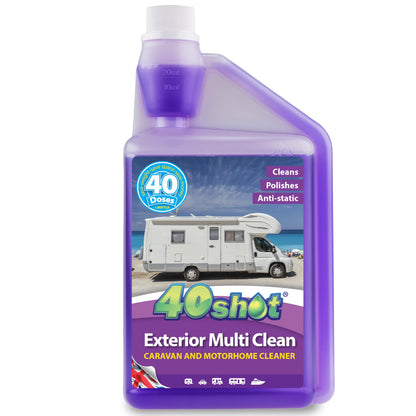 40Shot Exterior Multi Clean 1L Concentrated Caravan & Motorhome Cleaner