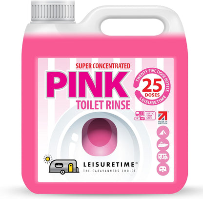 LeisureTime Concentrated Pink Toilet Rinse